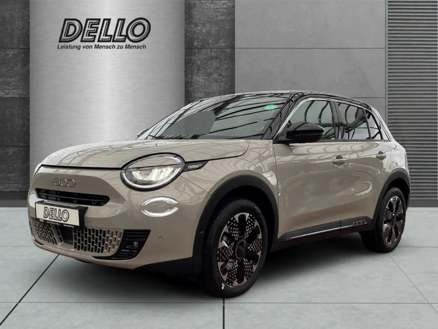 Fiat 600 La Prima Dach Schwarz Rückfahrkamera Sitzheizung Beige - 1