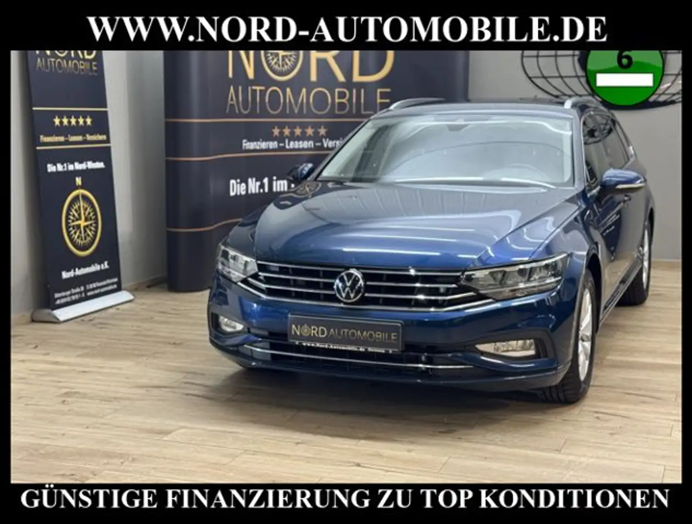 Volkswagen Passat Variant Business 2.0TDI DSG SIDE&LANE/AHK Business Blau - 1