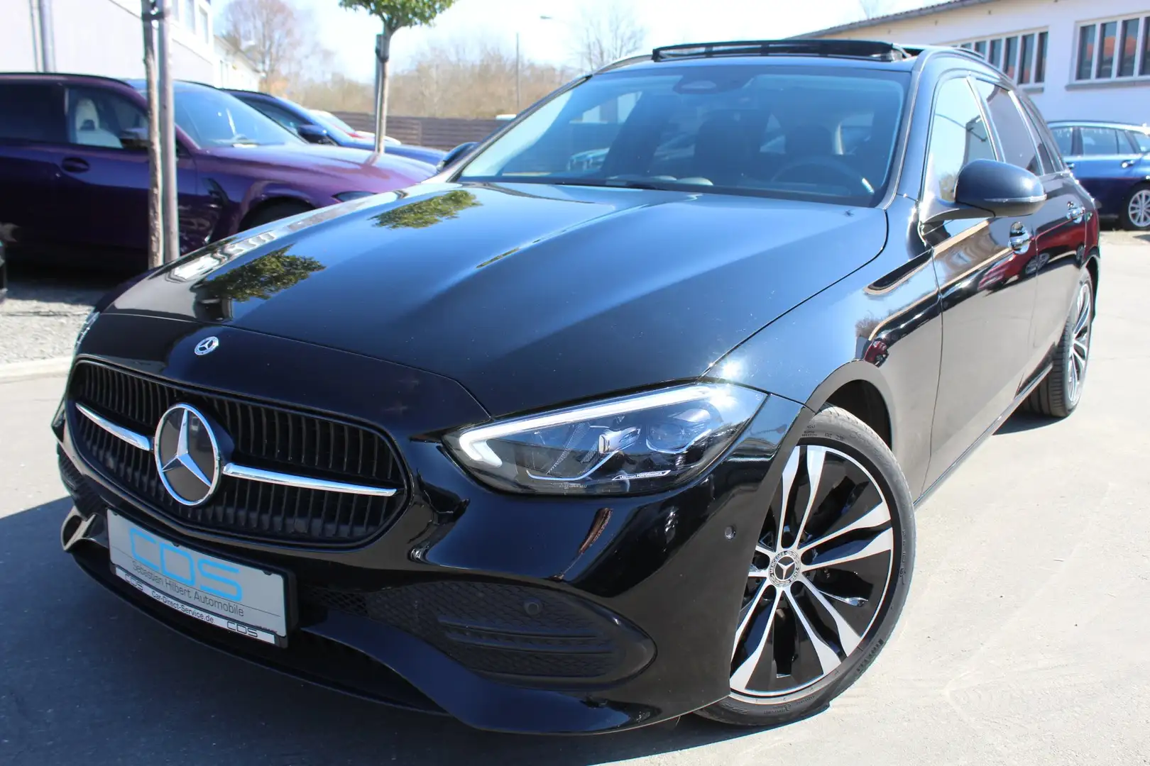 Mercedes-Benz C 220 d T-Mod. +Night Paket+18 Zoll+AHK+PANORAMAD.+ACC+ Noir - 2
