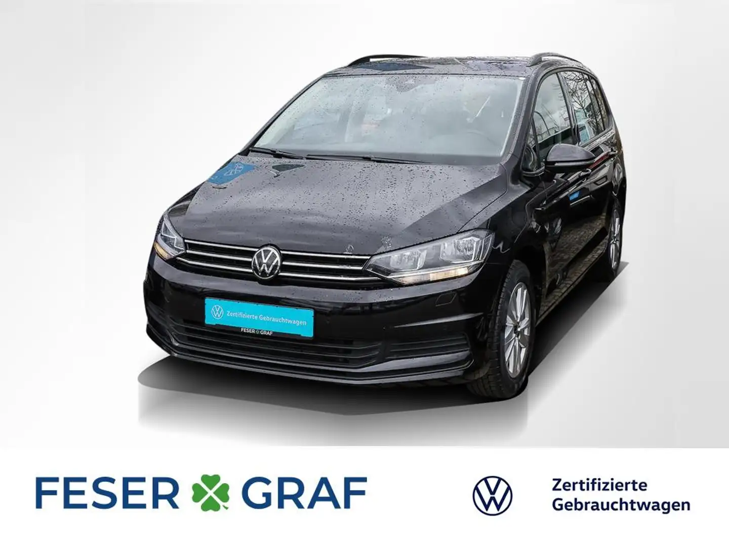 Volkswagen Touran 1.5 TSI Comfortl. 7Si ACC Navi Sitzh. Schwarz - 1