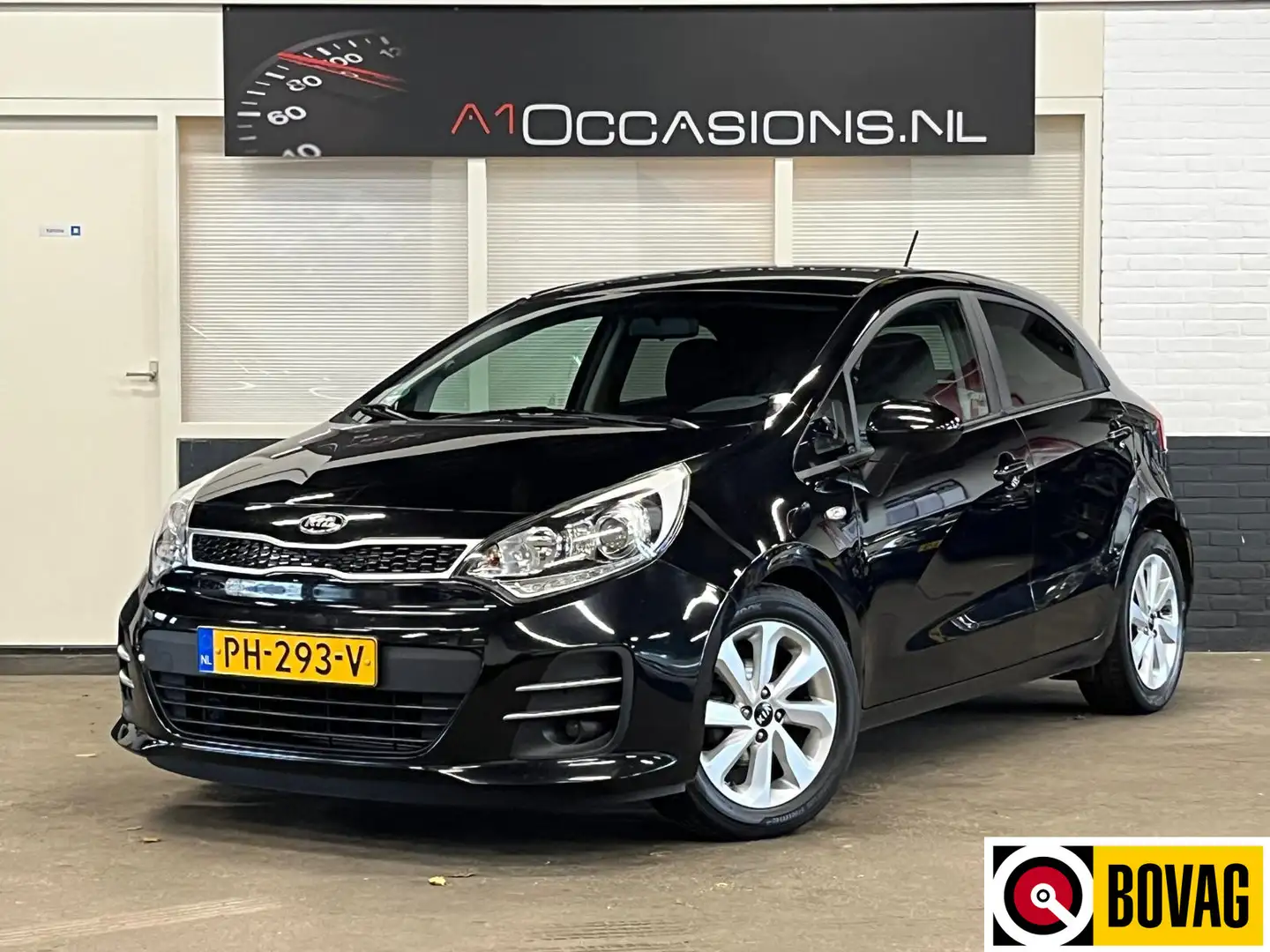 Kia Rio 1.2 CVVT DynamicLine + DEALER ONDERHOUDEN Zwart - 1