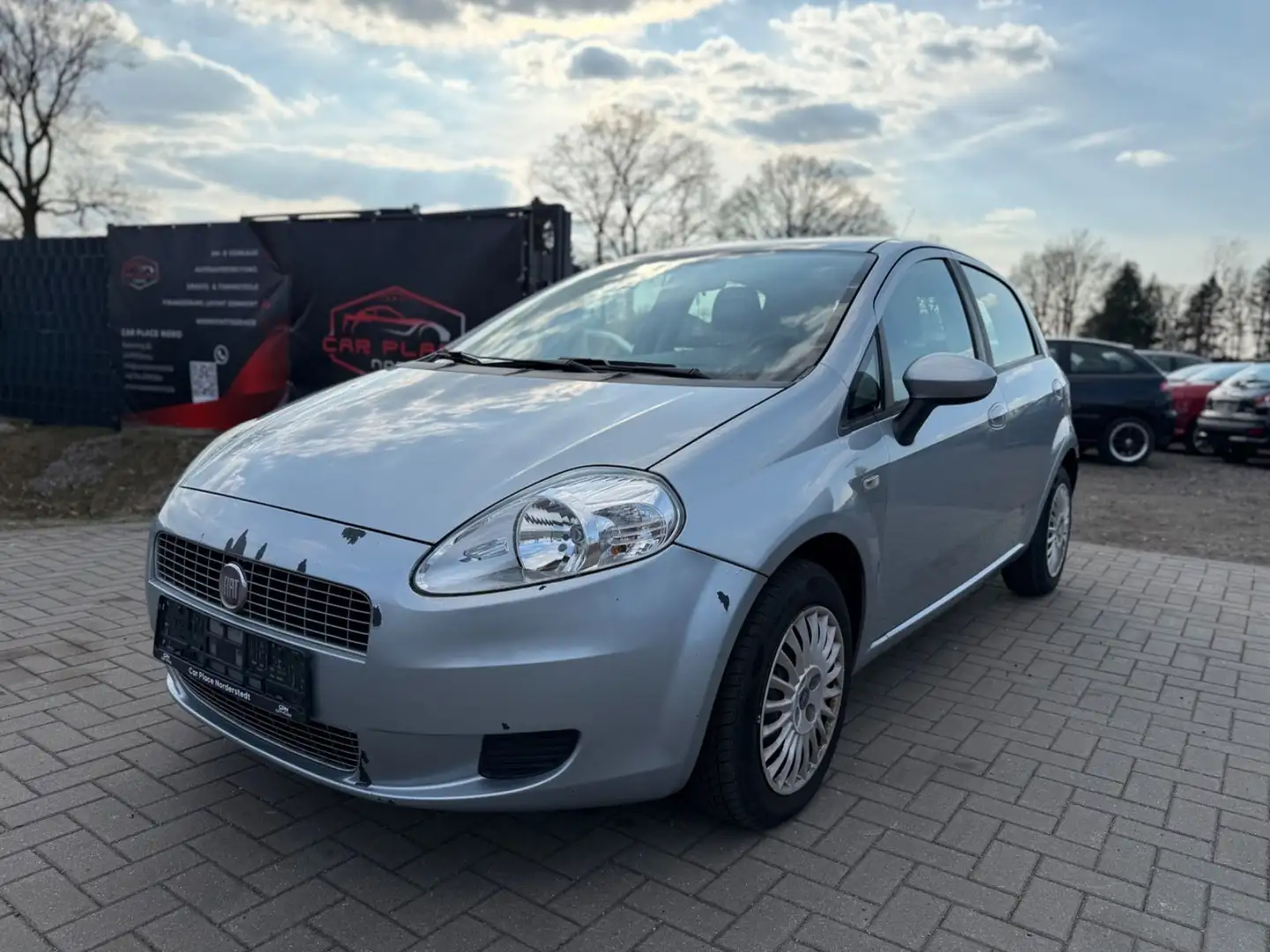 Fiat Grande Punto 1.4 8V Dynamic TÜV NEU/KLIMAANLAGE Grau - 1