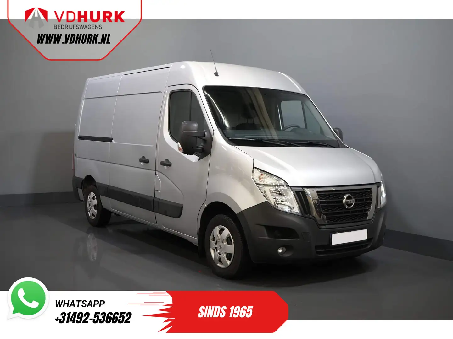 Opel Movano (Nissan NV400) 35 2.3 dCi 136 pk L2H2 2x Schuifdeu Grijs - 1