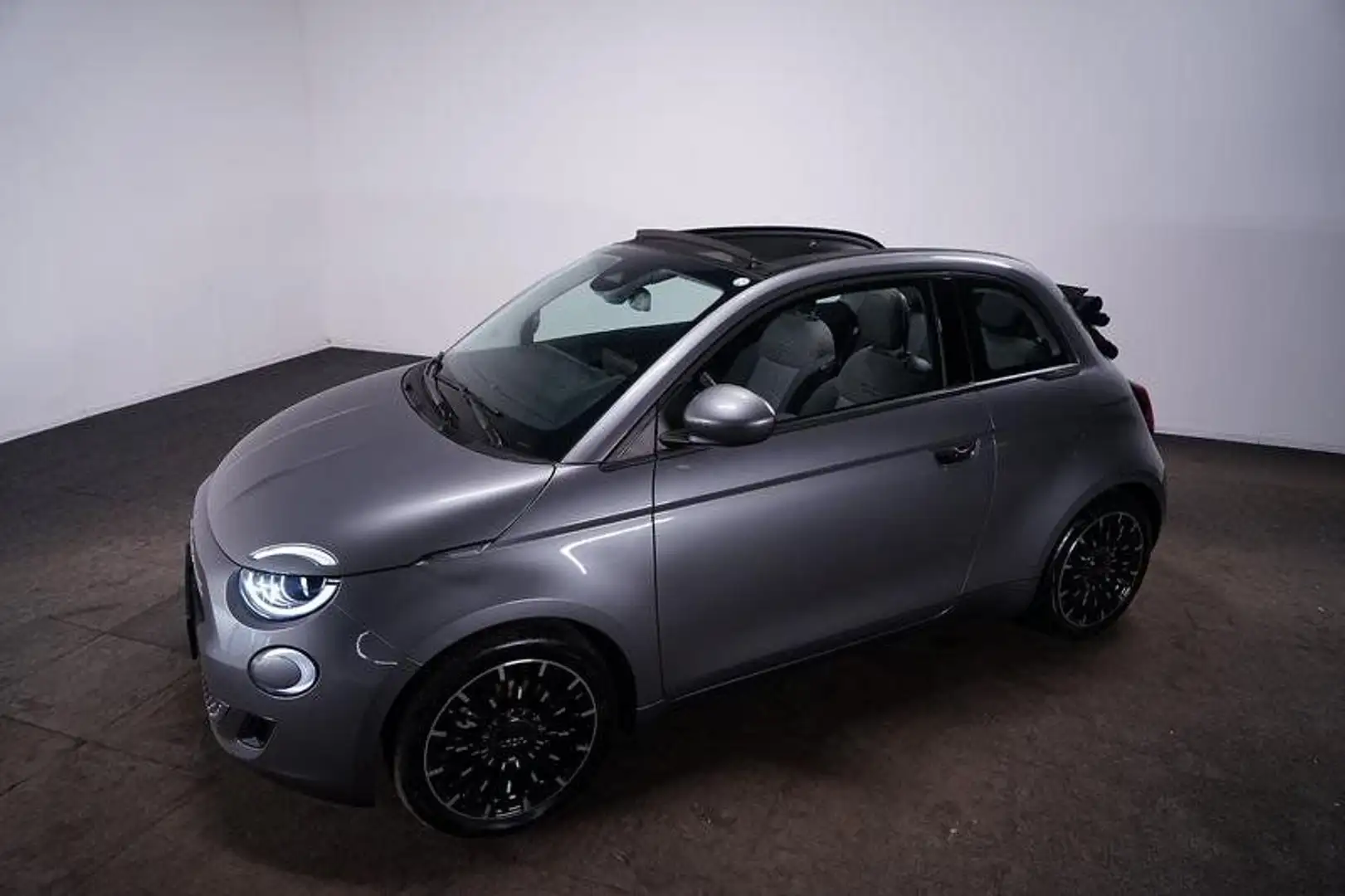 Fiat 500e 500 e Cabrio Batterie Icon AUT/LED/Navi/SHZ/elSi Grau - 2