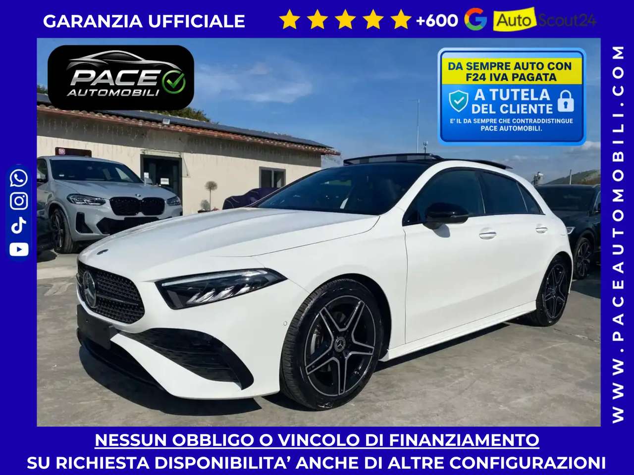 Mercedes-Benz A 200 D NIGHT AMG PREMIUM DISTRONIC LED 64 TETTO KAMERA