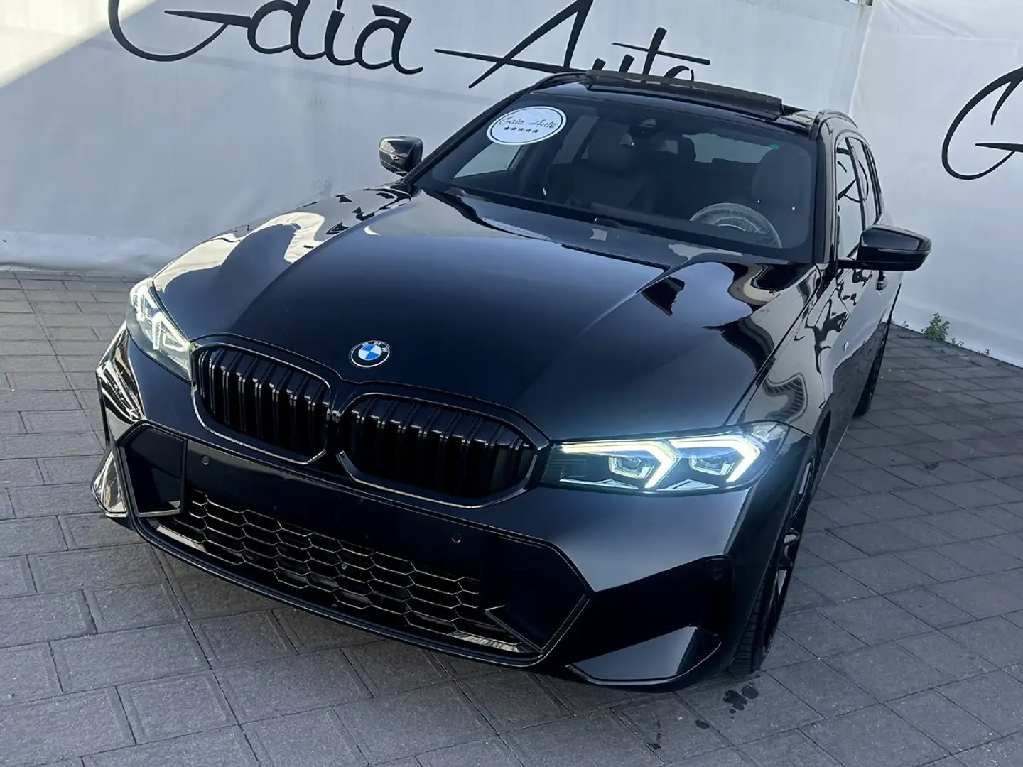 BMW 320 D Touring xdrive mhev 48V Msport TETTO WIDE SCREEN Nero - 2