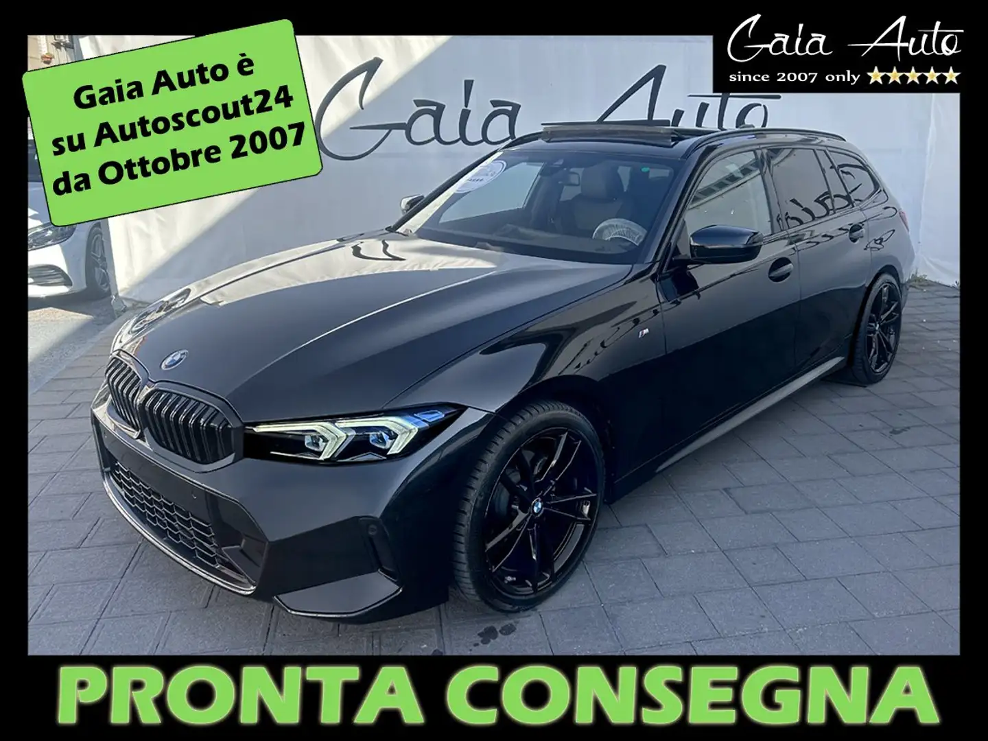 BMW 320 D Touring xdrive mhev 48V Msport TETTO WIDE SCREEN Nero - 1