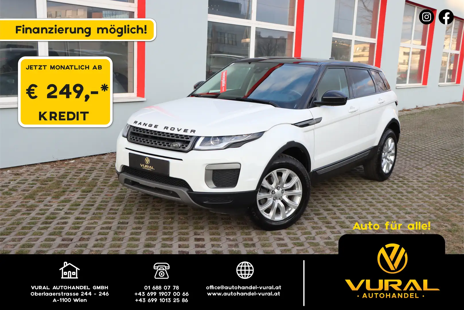 Land Rover Range Rover Evoque Pure TD4 Weiß - 1