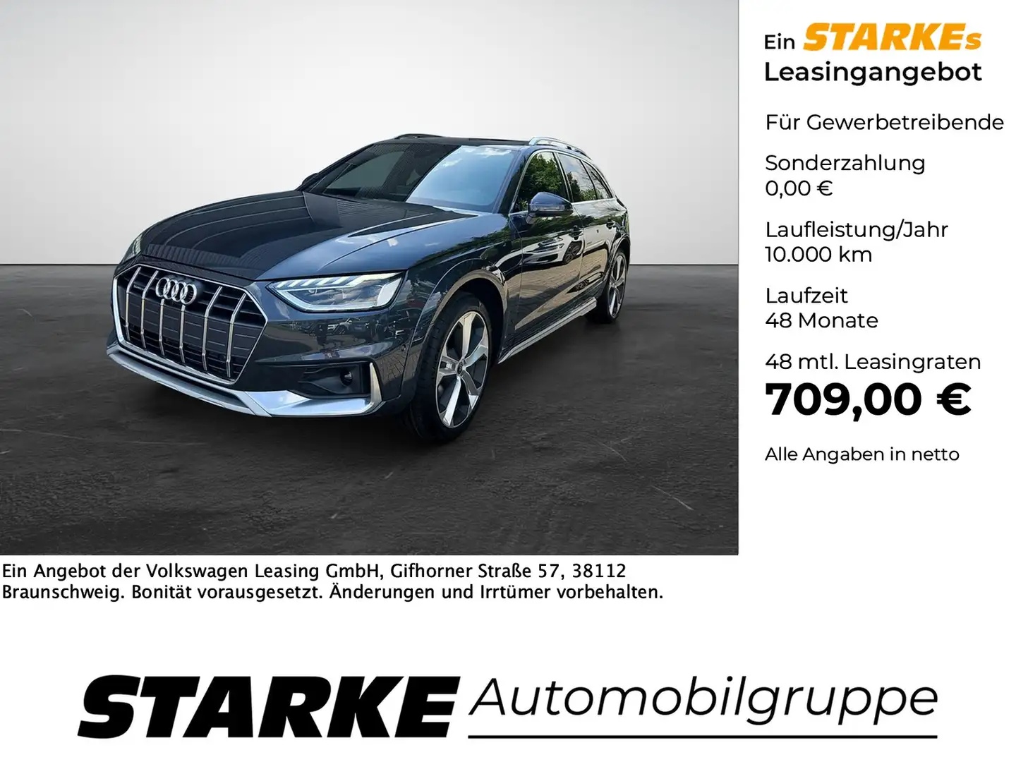 Audi A4 allroad 40 TDI quattro S tronic AHK B&O Matrix Pano Nav... Grau - 1