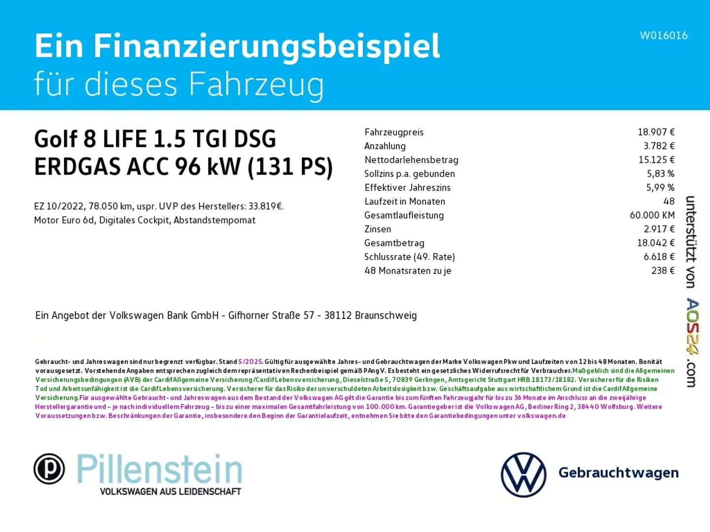 Volkswagen Golf 8 LIFE 1.5 TGI DSG ERDGAS ACC KLIMAAUTOMATIK Schwarz - 2