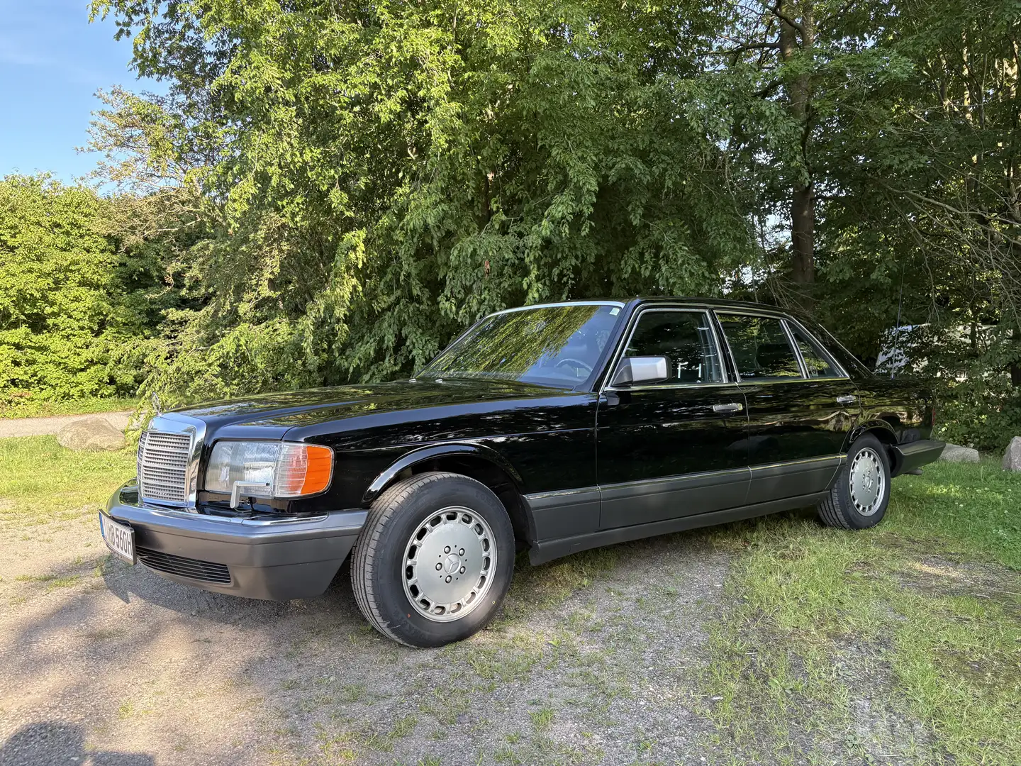Mercedes-Benz S 560 SEL W126 Oldtimer H-Kennzeichen schwarz 040 Negru - 1