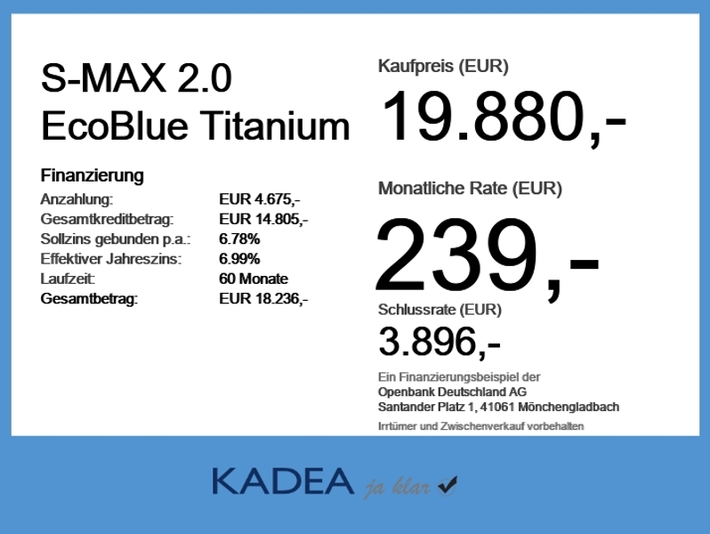 Ford S-Max 2.0 EcoBlue Titanium ACC+AHK+LED+Navi+SHZ — photo 6