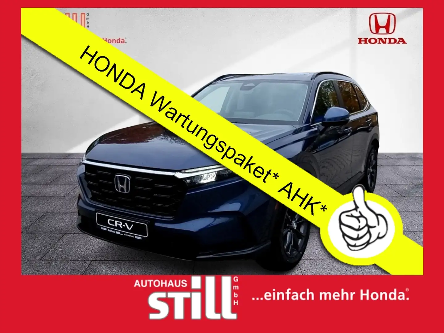 Honda CR-V 2.0 HYBRID e:HEV Advance AWD Leder*BOSE*AHK Blauw - 1