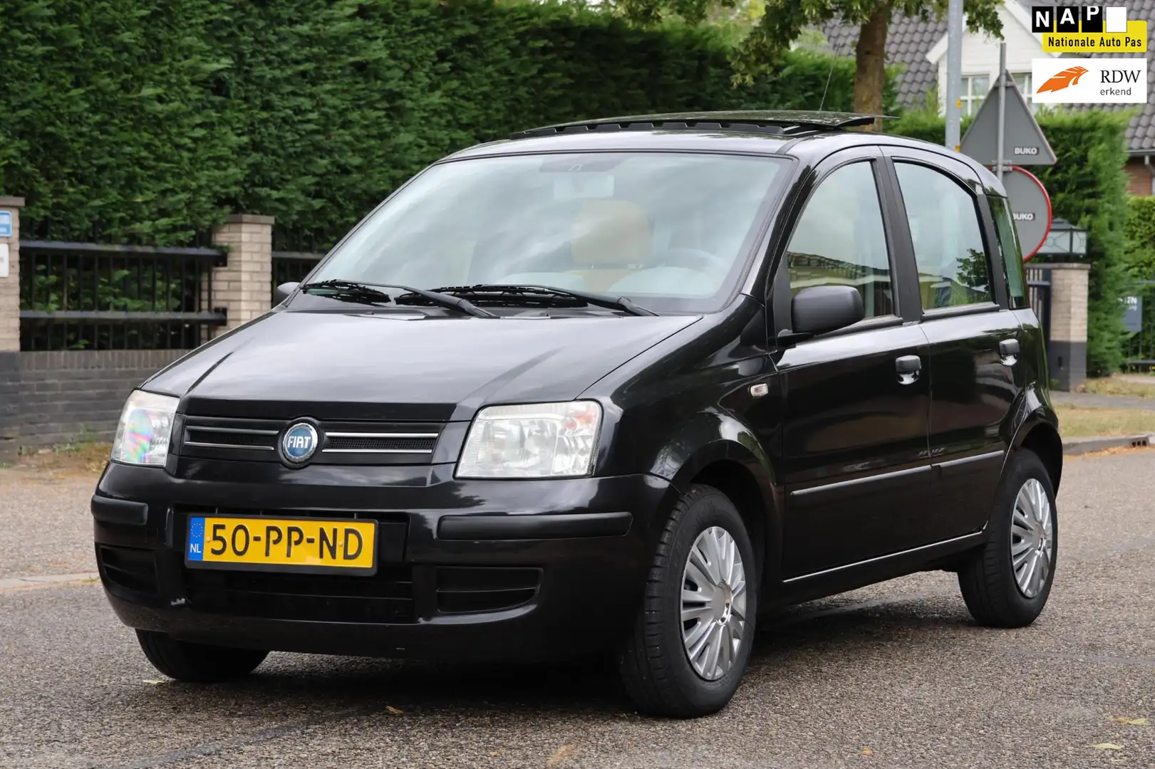 Fiat Panda 1.2 Class | PANORAMADAK | 5-DEURS | NAP | ZEER MOO Noir - 1