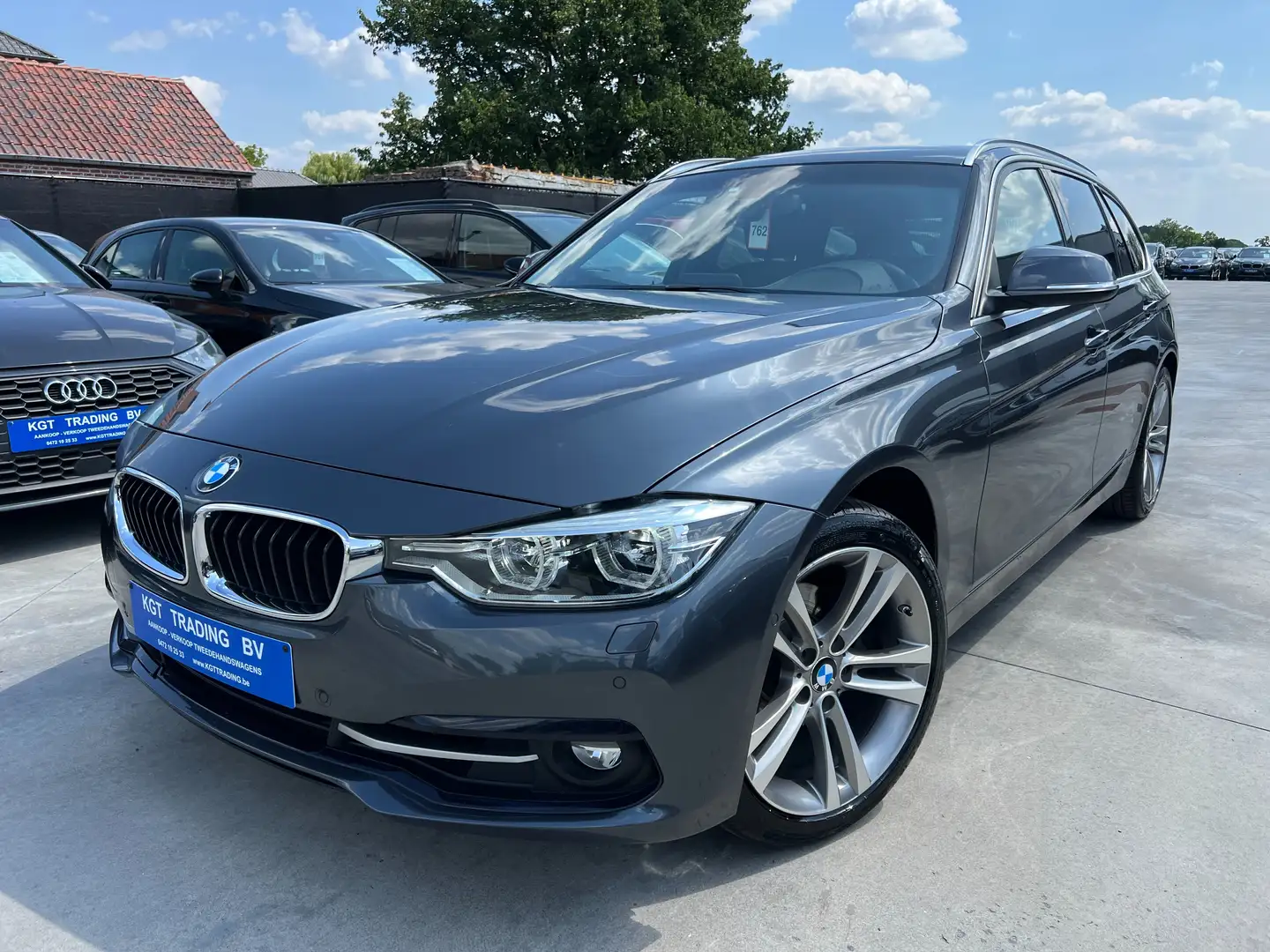 BMW 320 i TOURING SPORT-LINE NAVIGATIE LEDER FULL LED PDC Gris - 1
