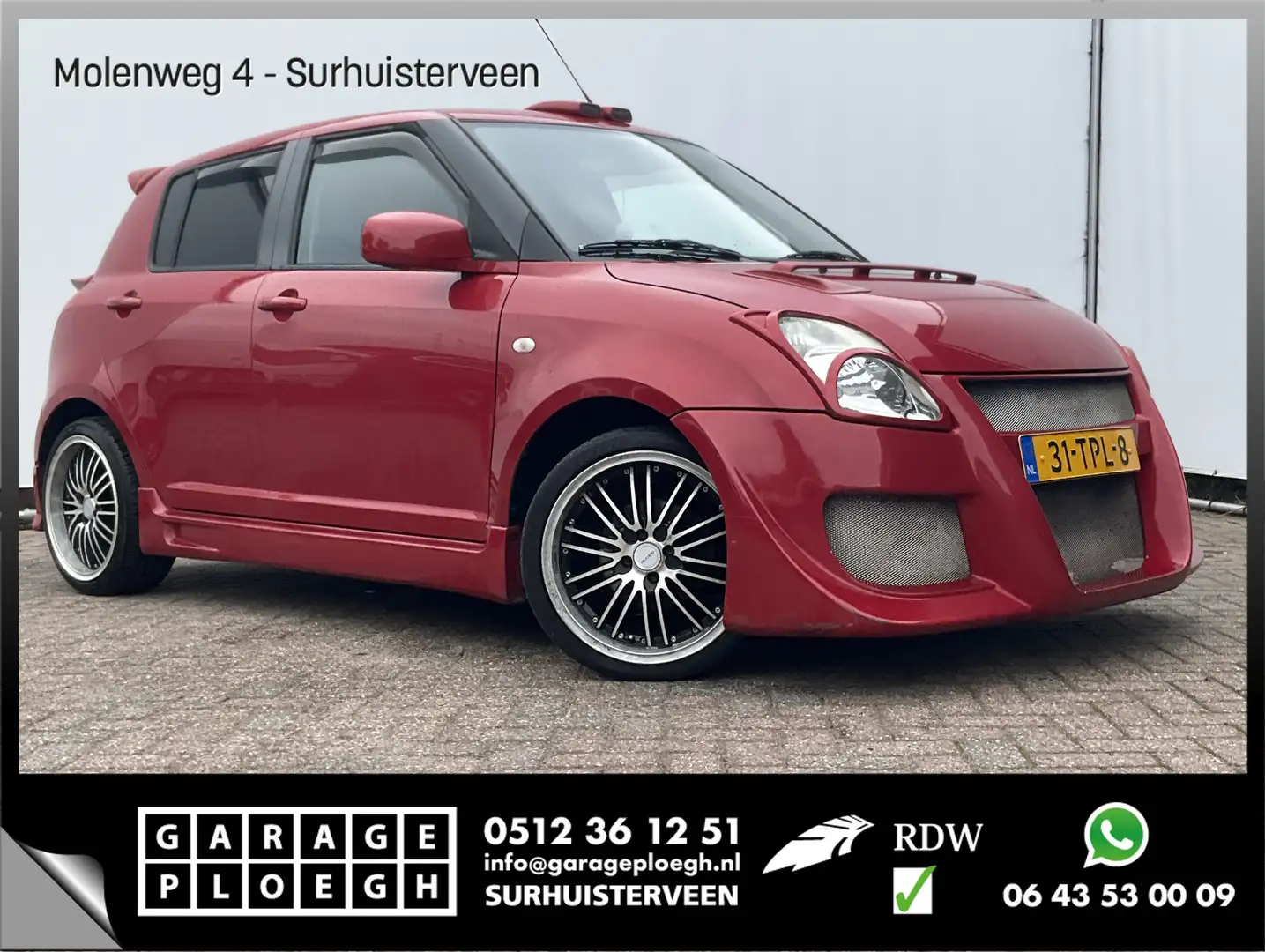 Suzuki Swift 1.3 Red Chili Vibe Airco Body-Kit Uniek UITSTRALIN Rojo - 1