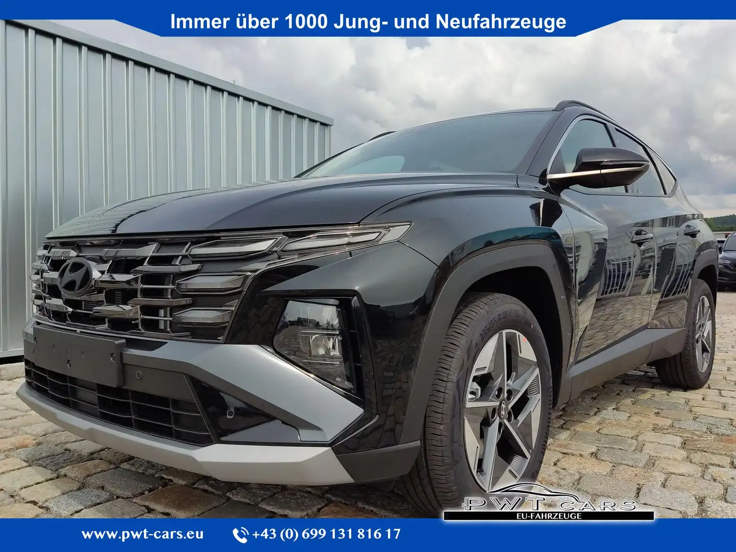 Hyundai TUCSON GO 1.6 T-GDI 48V 2WD 7DCT Navi-18"-2 Zonen Klim... Schwarz - 1
