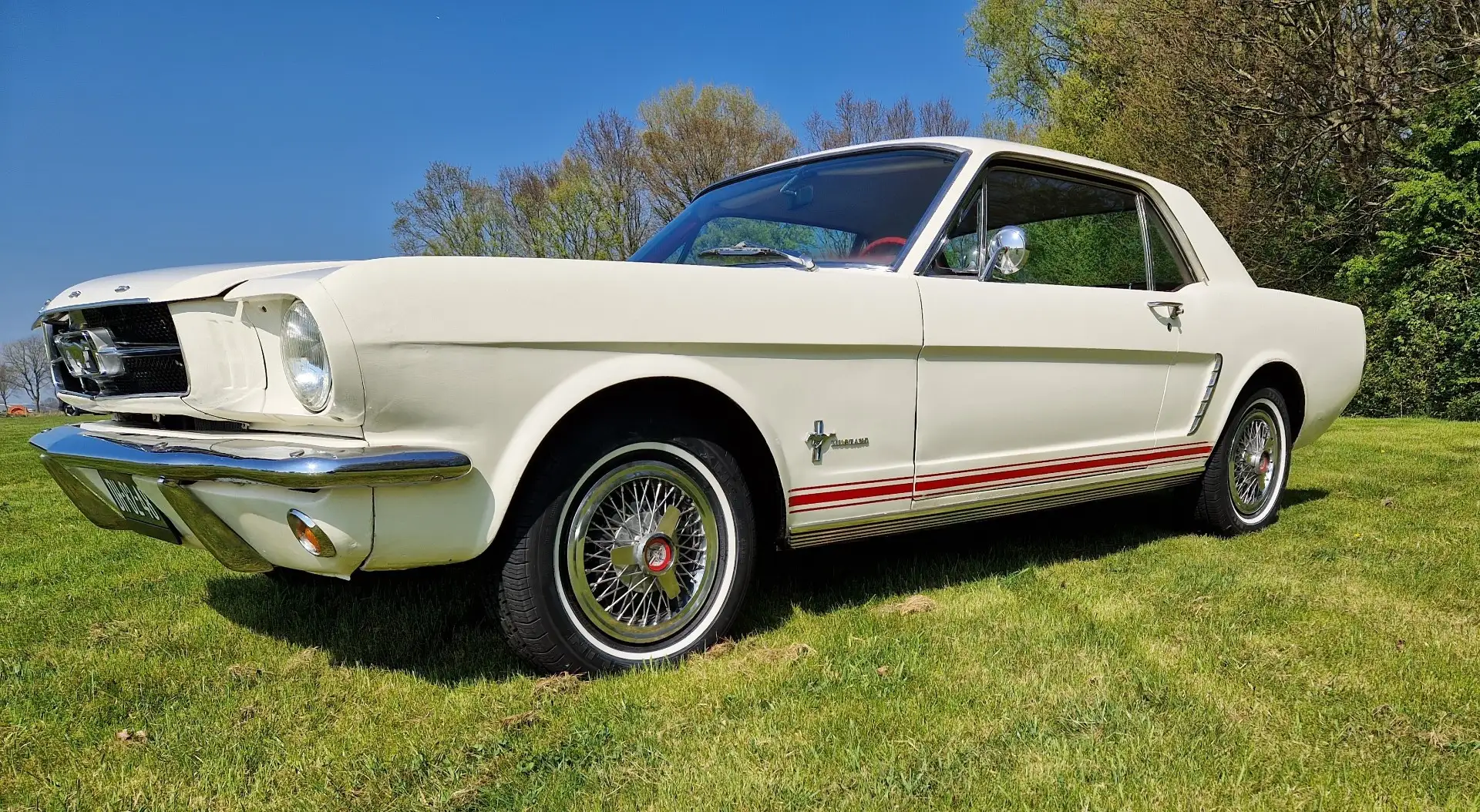 Ford Mustang odltimer Weiß - 1