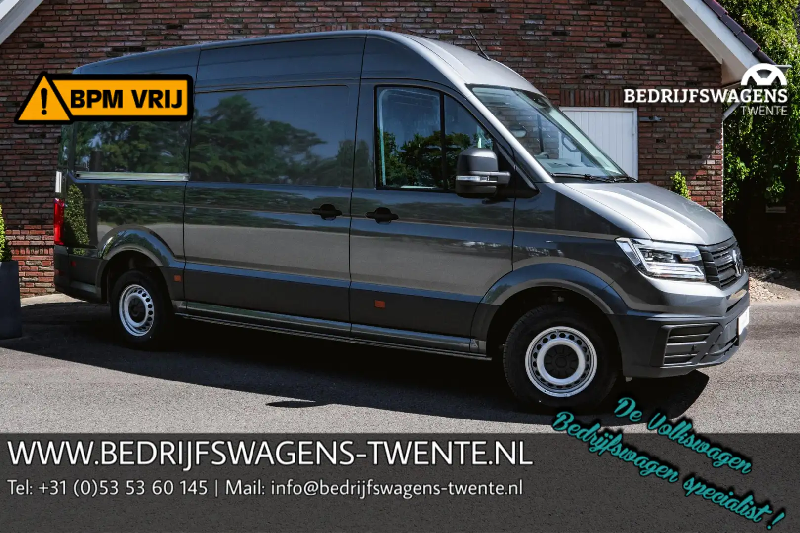 Volkswagen Crafter 2.0 TDI 140PK Automaat L3H3 Comfortline 2x LED | N Grijs - 1