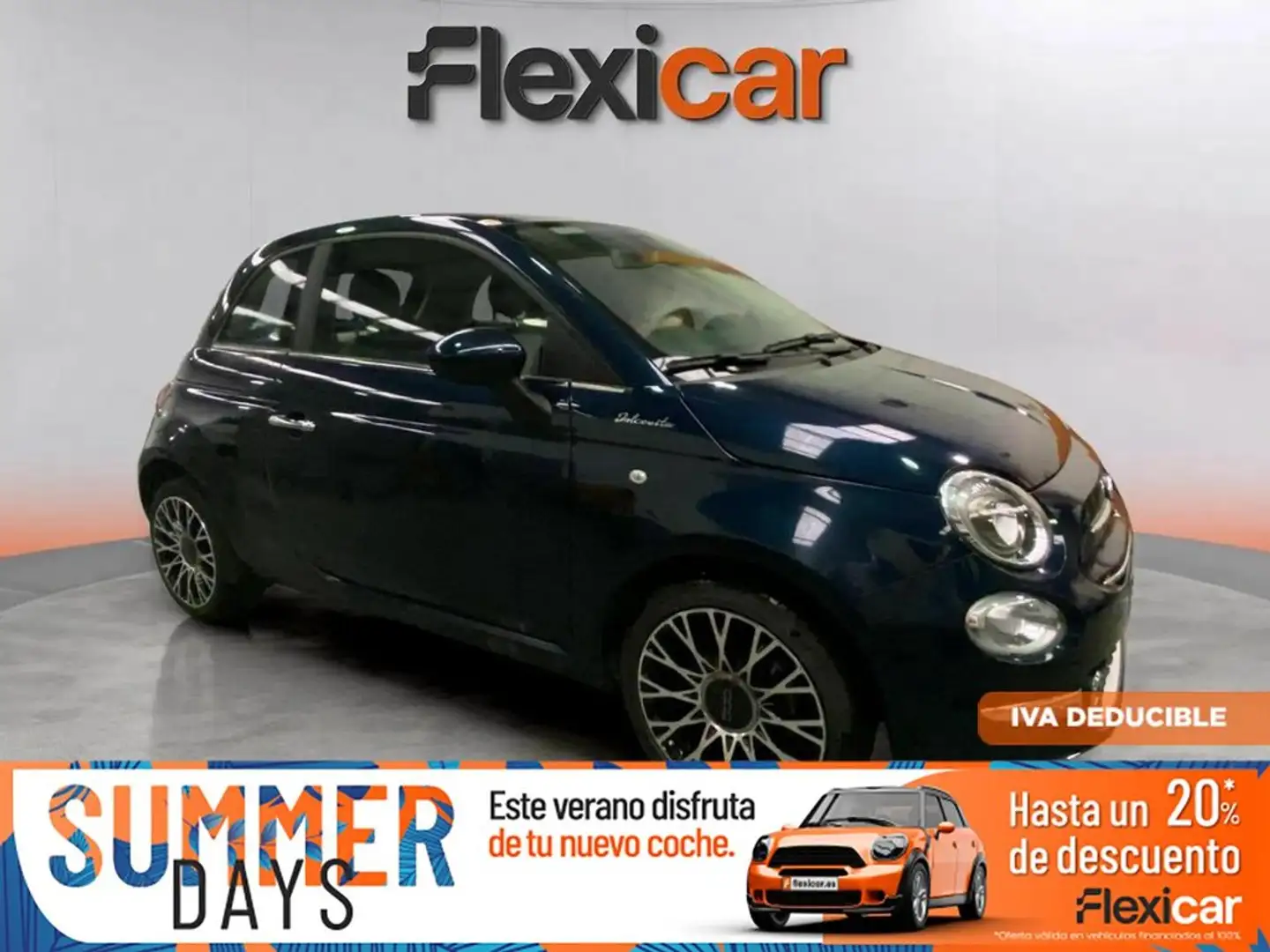Fiat 500 Club 1.0 Hybrid 51KW (70 CV) Bleu - 1