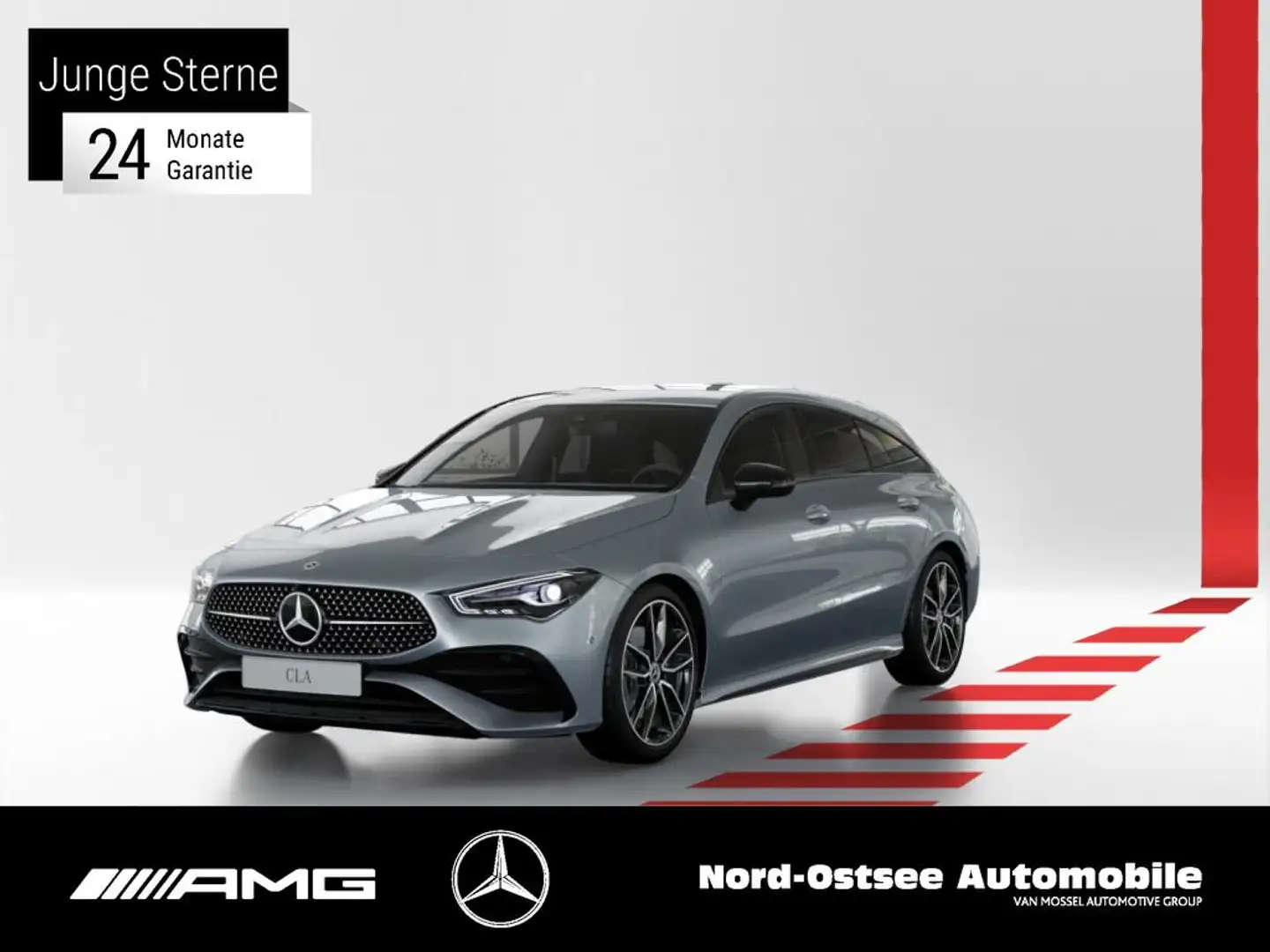 Mercedes-Benz CLA 200 SB AMG NIGHT MBUX NAVI KLIMA Silber - 1