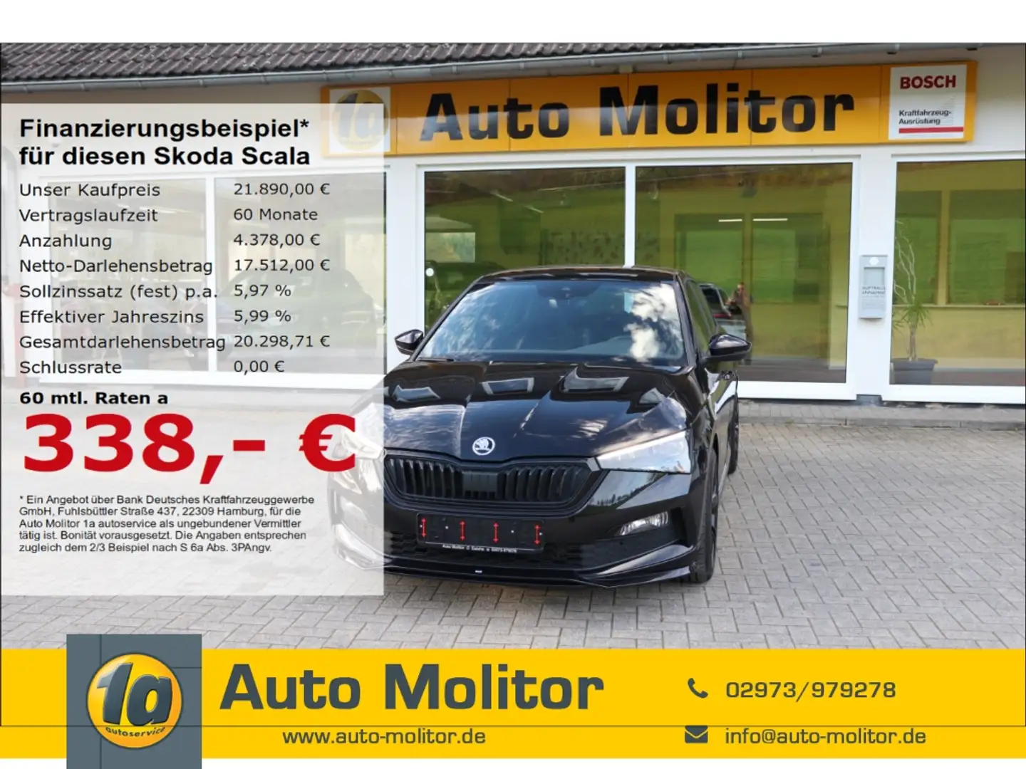 Skoda Scala Edition S ABT El. Panodach LED Kurvenlicht. Apple Noir - 1