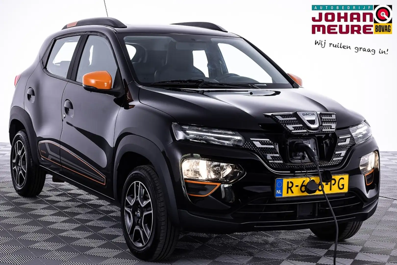 Dacia Spring Comfort Plus 27 kWh | LEDER ✅ 1e Eigenaar Zwart - 1