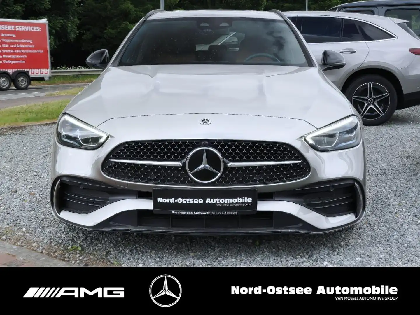 Mercedes-Benz C 220 d T AMG NAVI KAMERA AHK LED NIGHT PDC SHZ Argintiu - 2