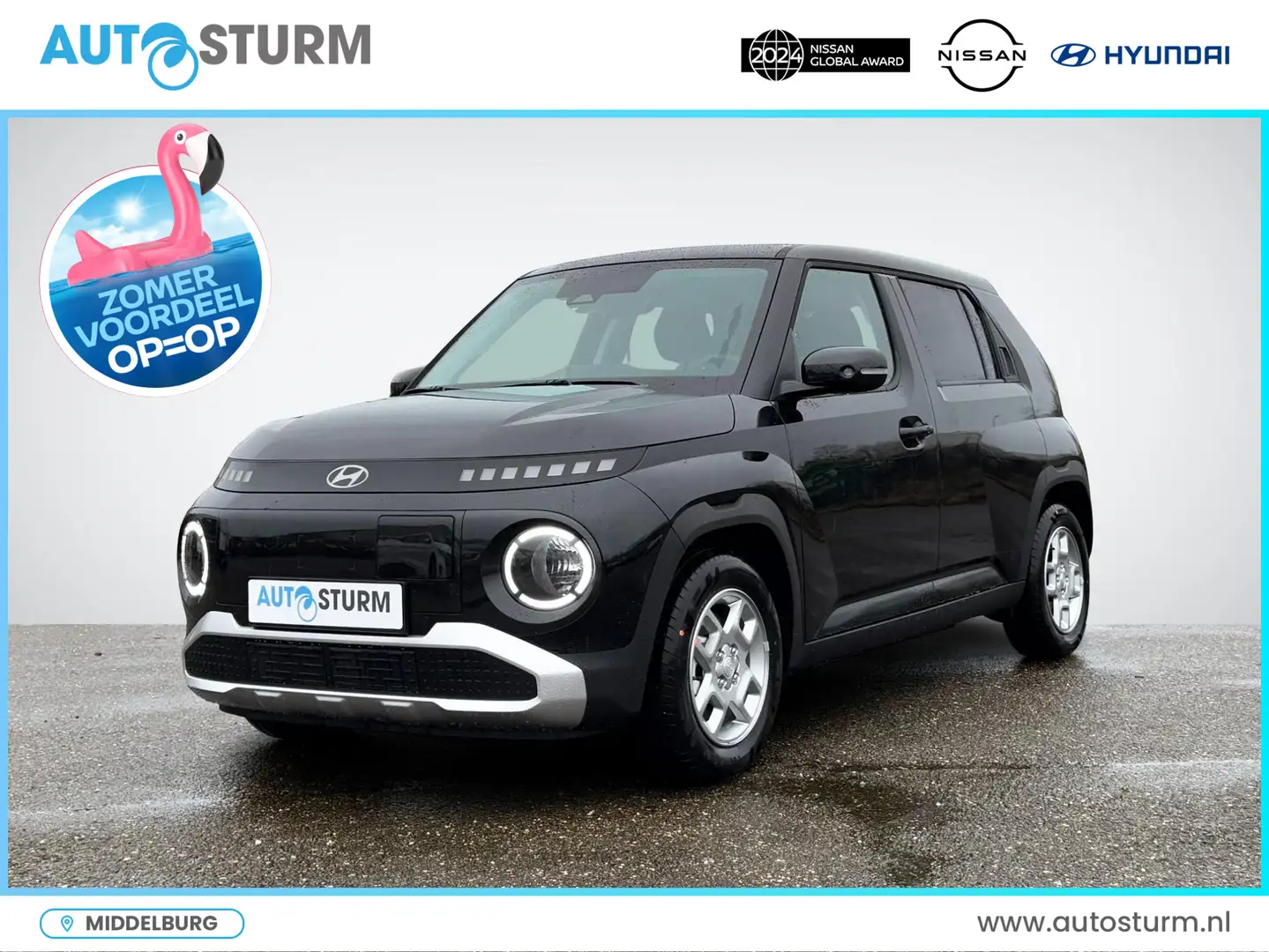 Hyundai Inster Pulse 49 kWh Direct Beschikbaar! Czarny - 1