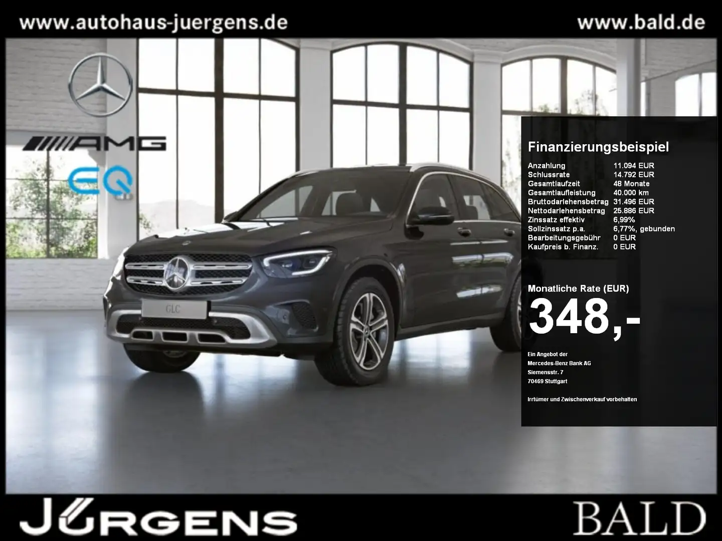 Mercedes-Benz GLC 220 d 4M Exclusive/MBeam/Totw/KeyLess/Cam/18 Grey - 1