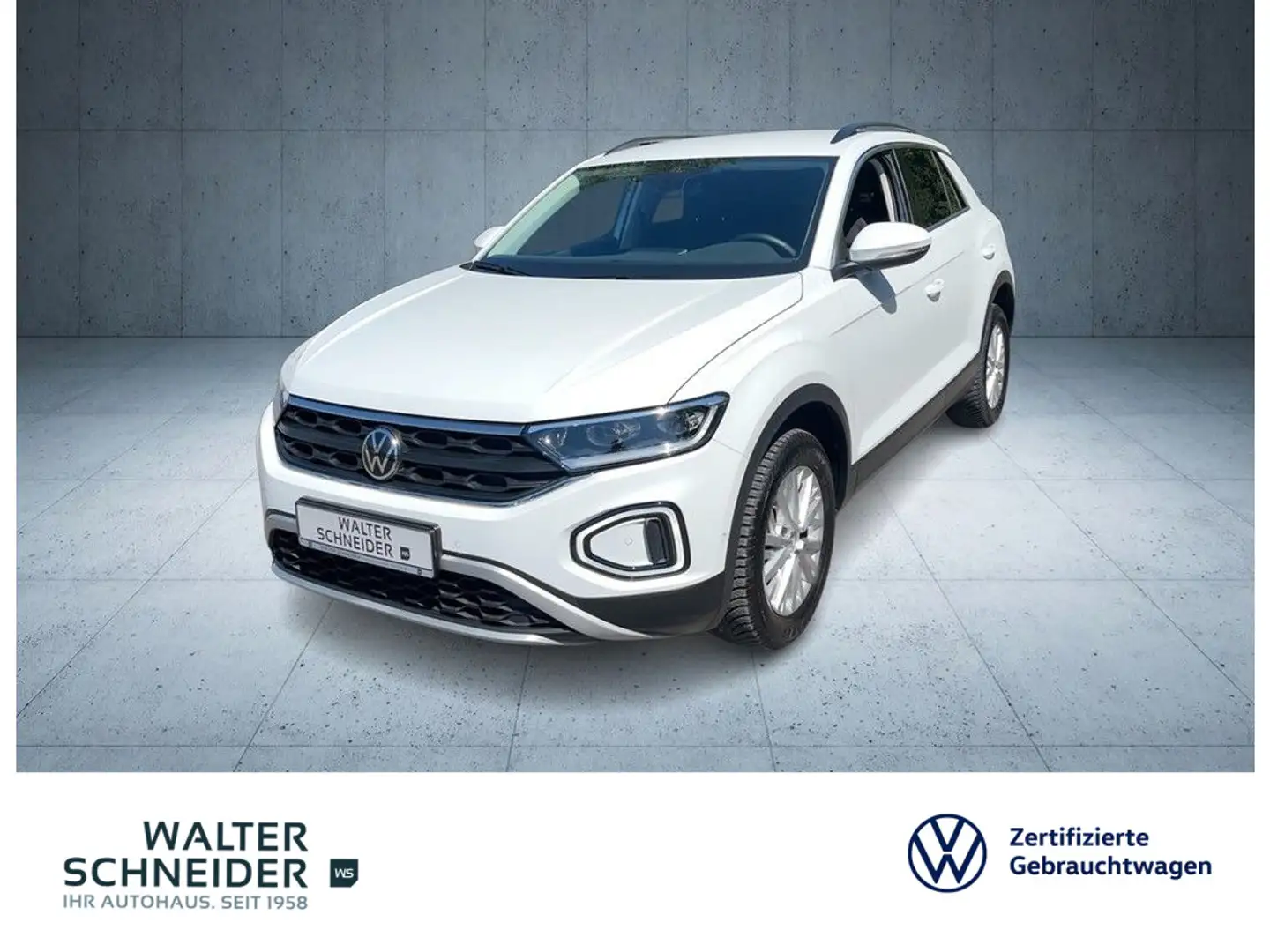 Volkswagen T-Roc 1.0 TSI Life Navi LED SHZ PDC DAB+ Weiß - 1