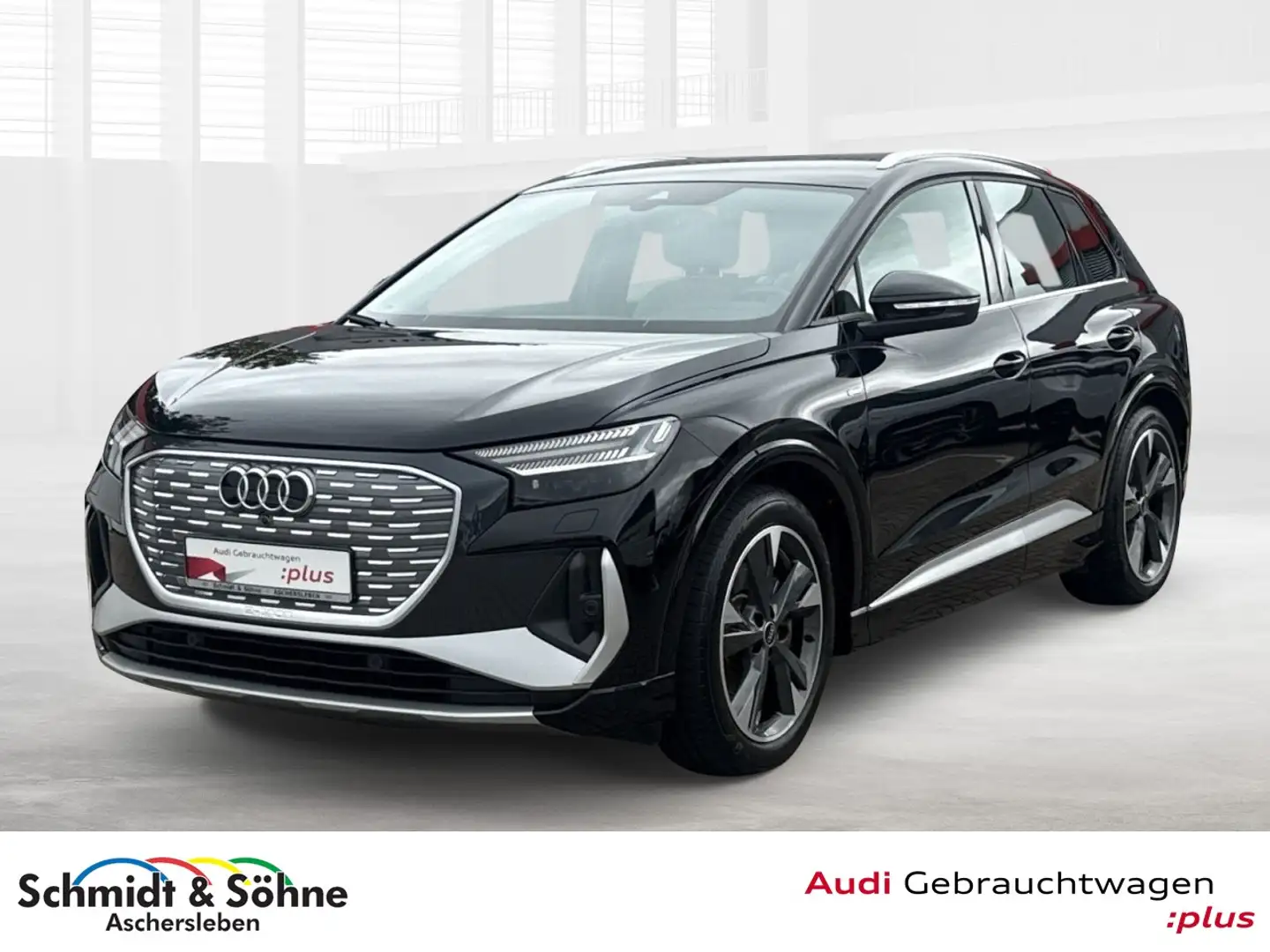 Audi Q4 e-tron S line LEDER, MATRIX, NAV, KAMERA, Klima Navi Schwarz - 1