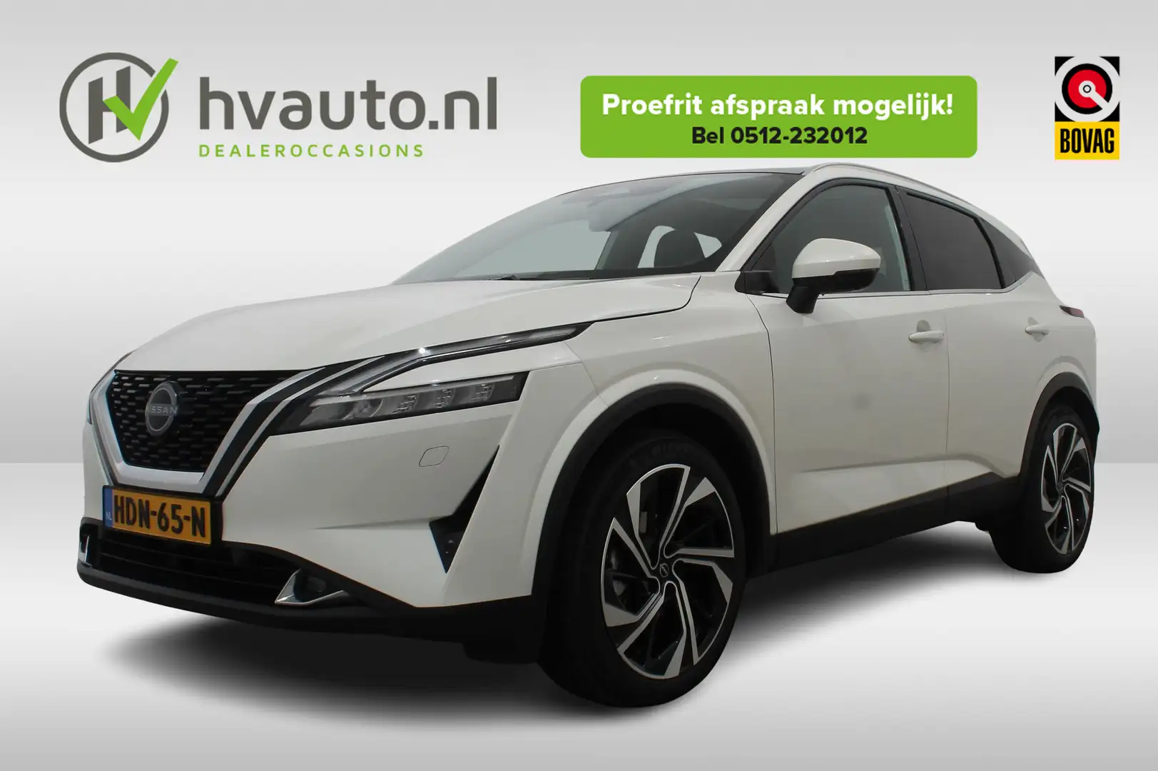 Nissan Qashqai 1.3 MHEV XTRONIC 158PK TEKNA PLUS AUT | Trekhaak | Wit - 1