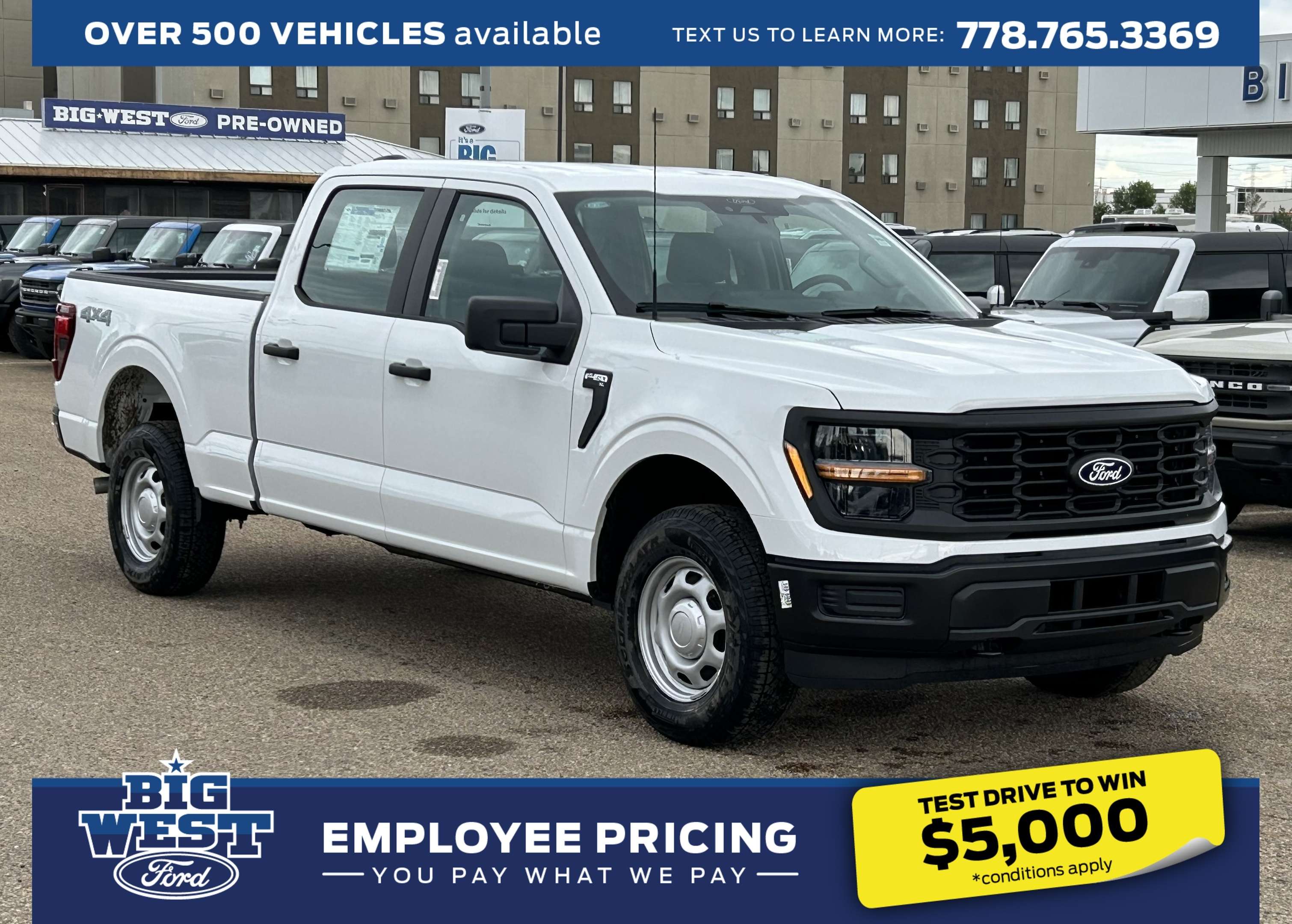 White 2026 Ford F-150 Pickup Truck Four-Wheel Drive Automatic