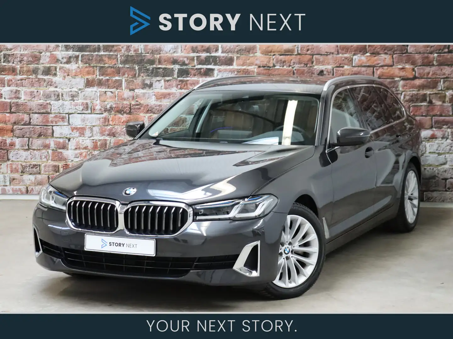 BMW 520 5 Serie Touring 520i High Executive Luxury Line Au Grau - 1