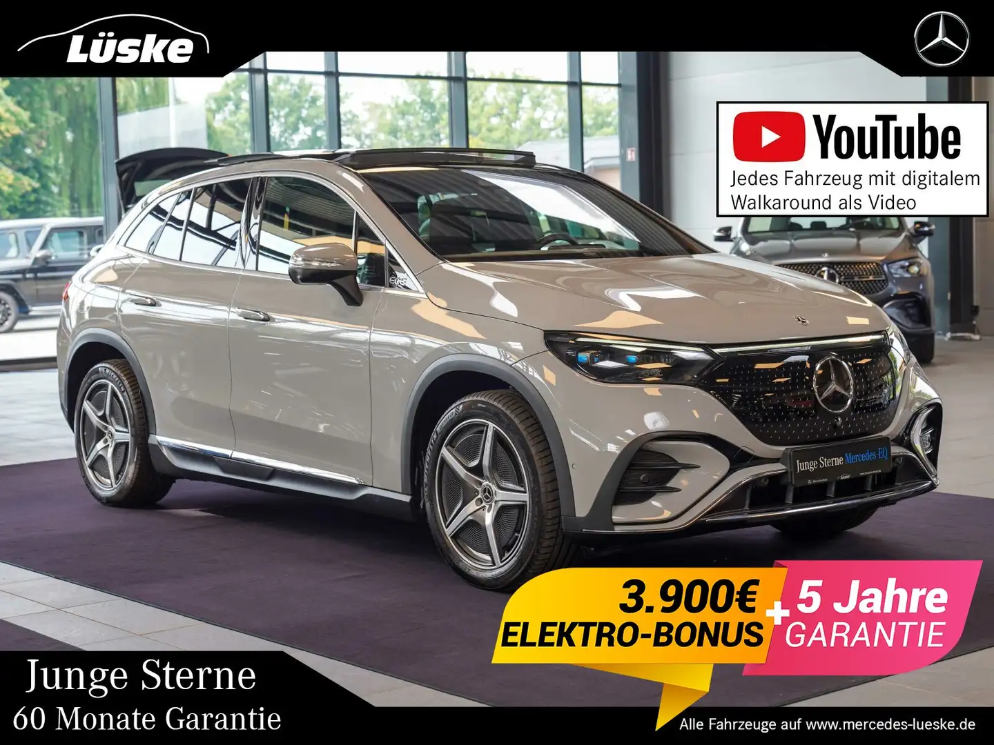 Mercedes-Benz EQE SUV EQE SUV 300 AMG Line AIRMATIC Sitzklima Pano TV Grau - 1