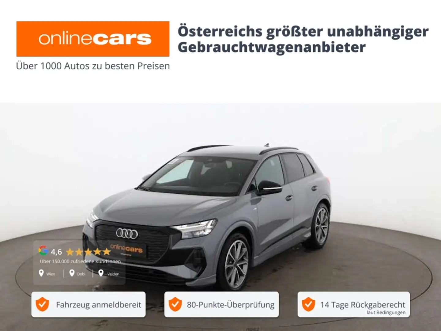 Audi Q4 e-tron Q4 40 e-tron S-Line 82kWh Aut LED RADAR R-CAM NAV Grau - 1