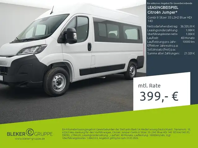 Citroen Jumper Combi 8 Sitzer 35 L2H2 Blue HDI 140