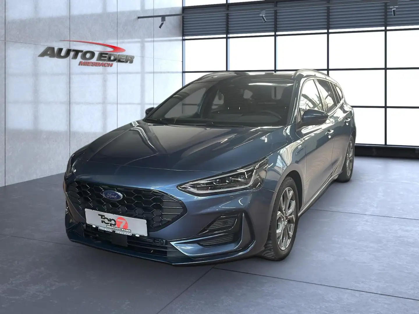 Ford Focus ST-Line Bluetooth Navi LED Klima el. Fenster Blauw - 2