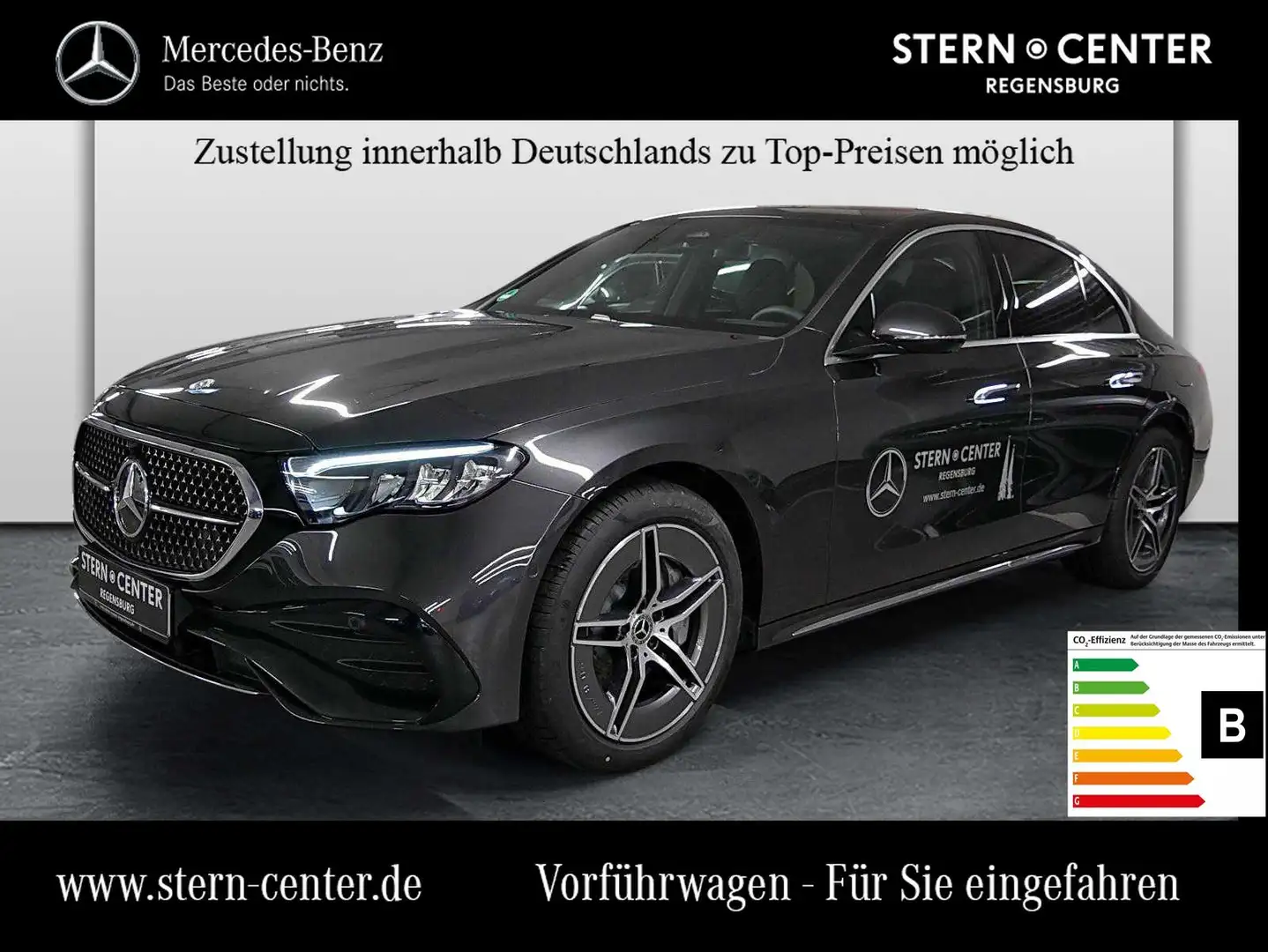 Mercedes-Benz E 300 de LED AMG MBUX Cam Navi Burm Totw Distr Grigio - 1
