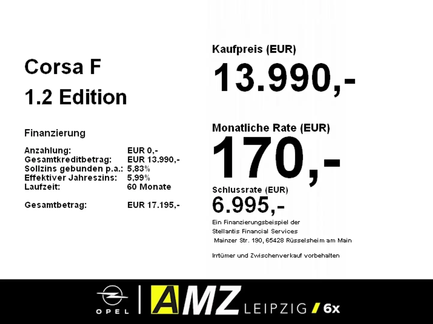 Opel Corsa F 1.2 Edition *HU/AU neu* Schwarz - 2