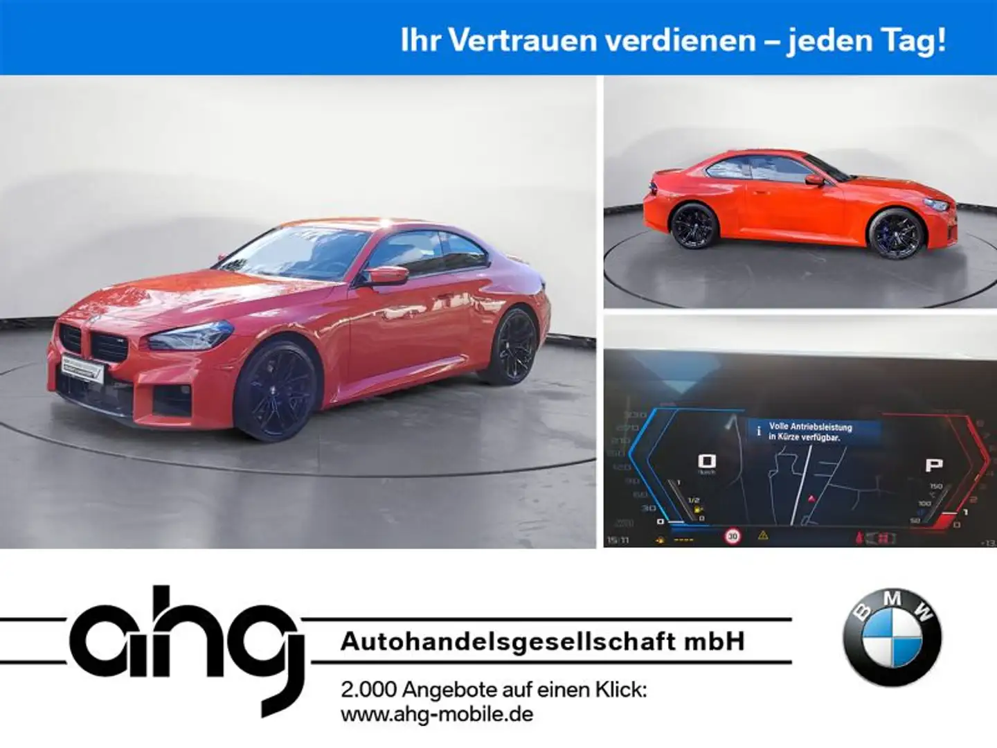 BMW M2 Coupe Sport Aut. Klimaaut. Adaptives Fahrwerk Rot - 1
