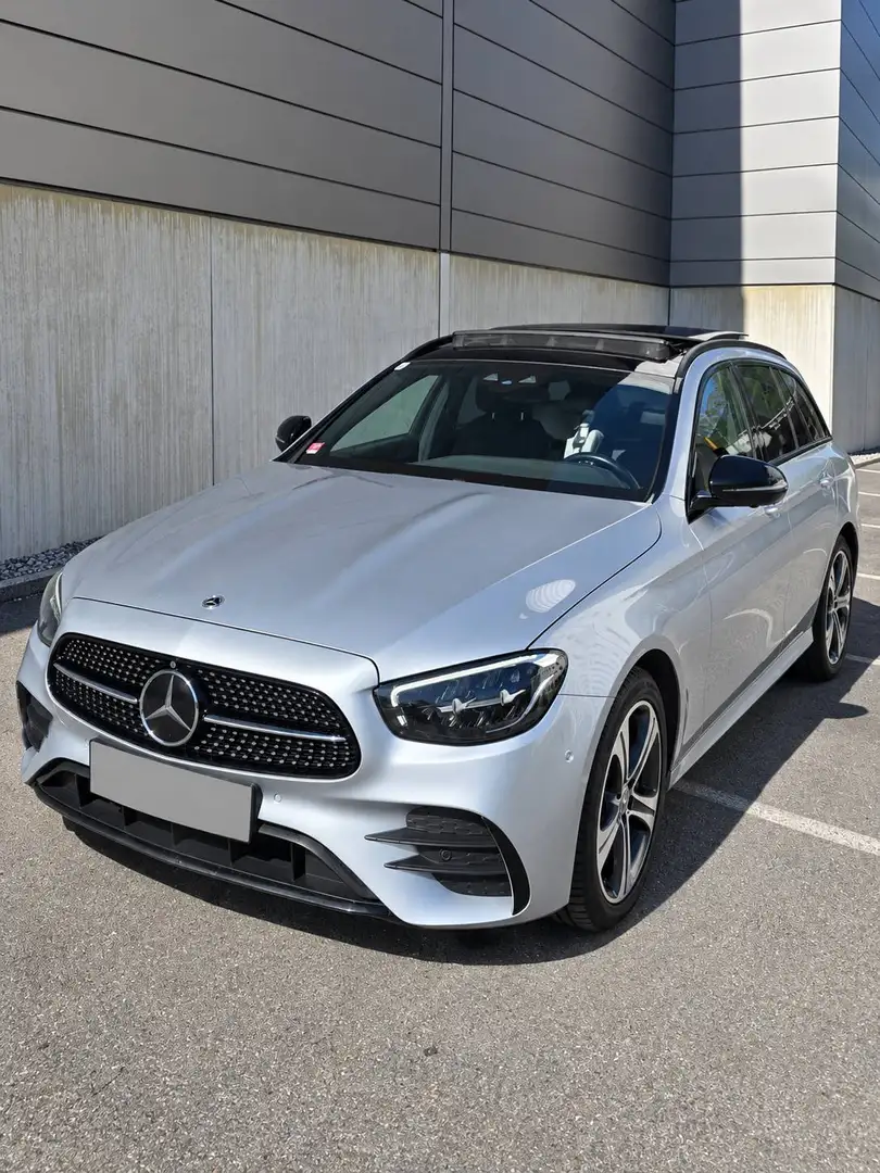 Mercedes-Benz E 400 d 4MATIC T AMG Line | Panorama | Burmester | AHK | Silber - 2