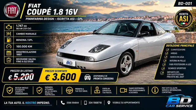 Fiat Coupe Coupe 1.8 16v Pininfarina Design - Iscritta ASI