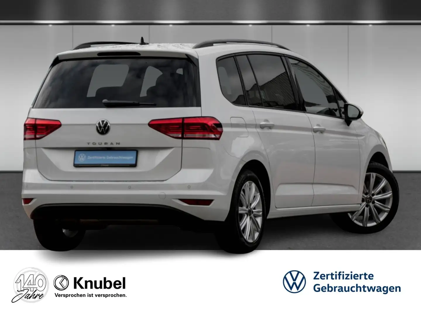 Volkswagen Touran Comfortline 1.5 TSI DSG Navi AHK ACC Pano 7-Sitzer Weiß - 2