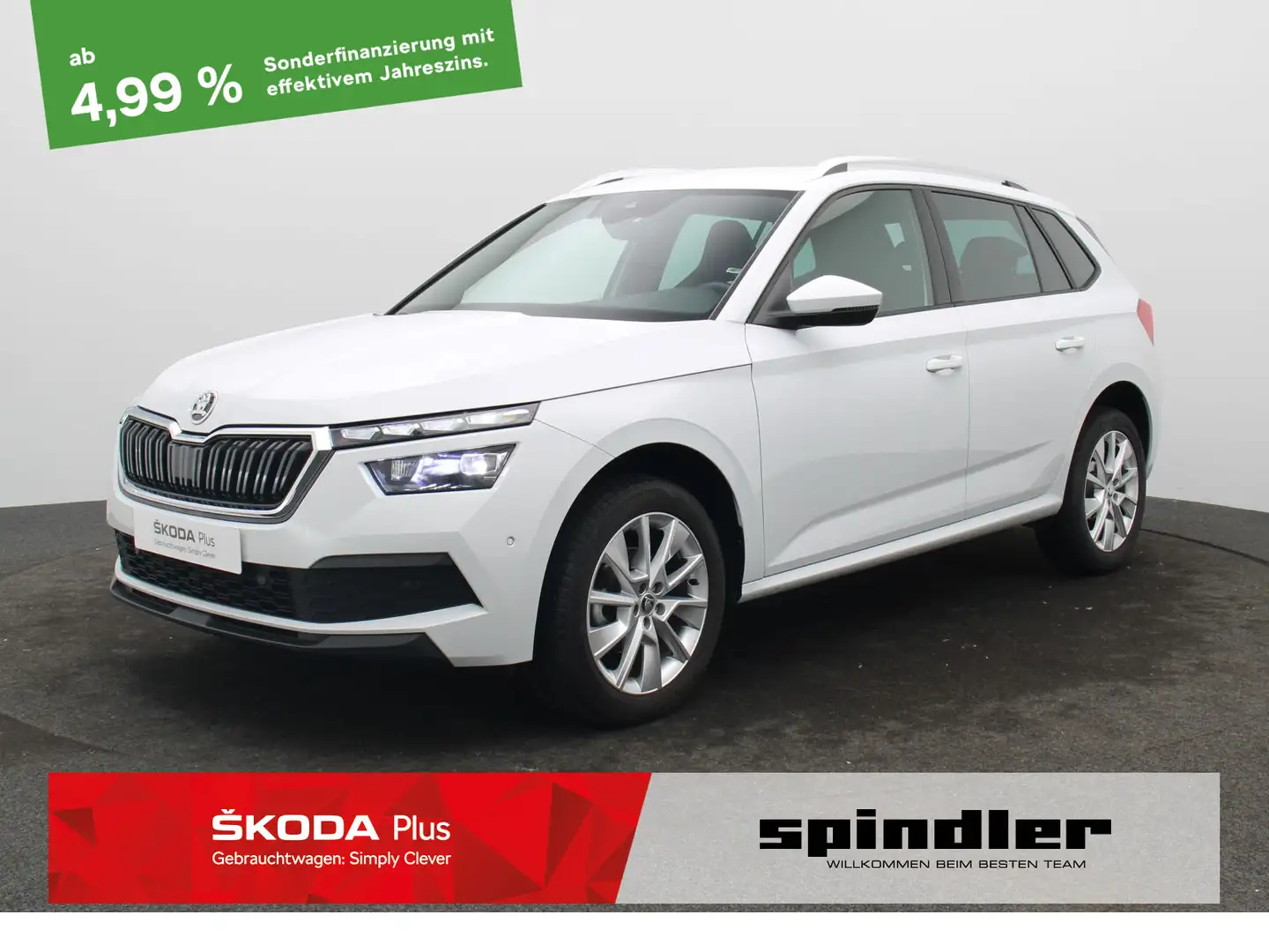 Skoda Kamiq Style 1.5 TSI DSG / LED, AHK, Navi, RFK, Weiß - 1