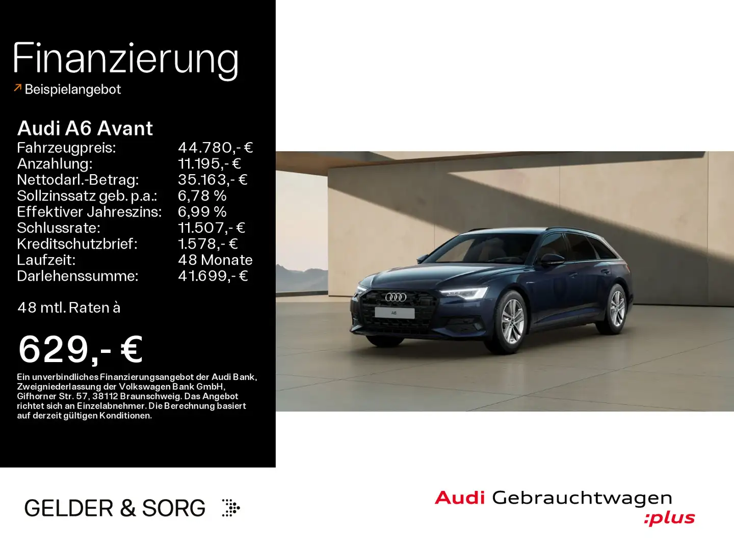 Audi A6 40 TDI HuD*360°*Sound*Matrix*Business Blau - 1