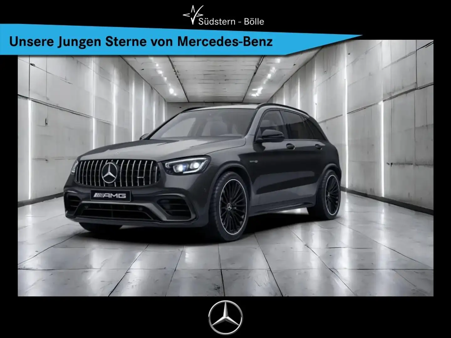 Mercedes-Benz GLC 63 AMG 4M+ AHK+MULTIBEAM+360°KAM+PERF+AGA Gris - 1