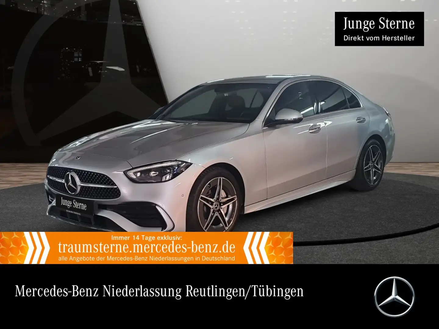 Mercedes-Benz C 180 AMG+360+TOTW+KEYLESS+9G Plateado - 1
