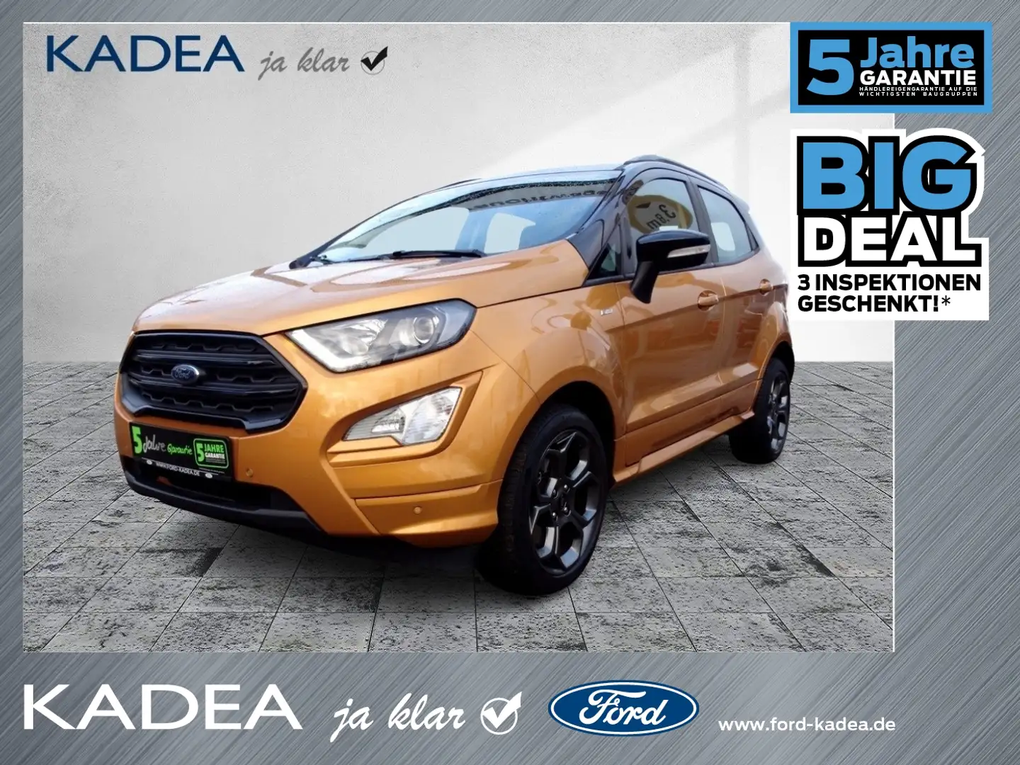 Ford EcoSport 1.0 EcoBoost ST-Line Automatik+KAM*SHZ Gelb - 1